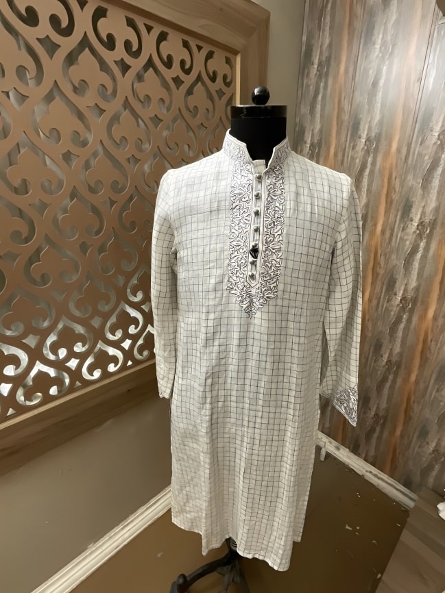 unstitched fabric for kurta - CROWN FABRIC