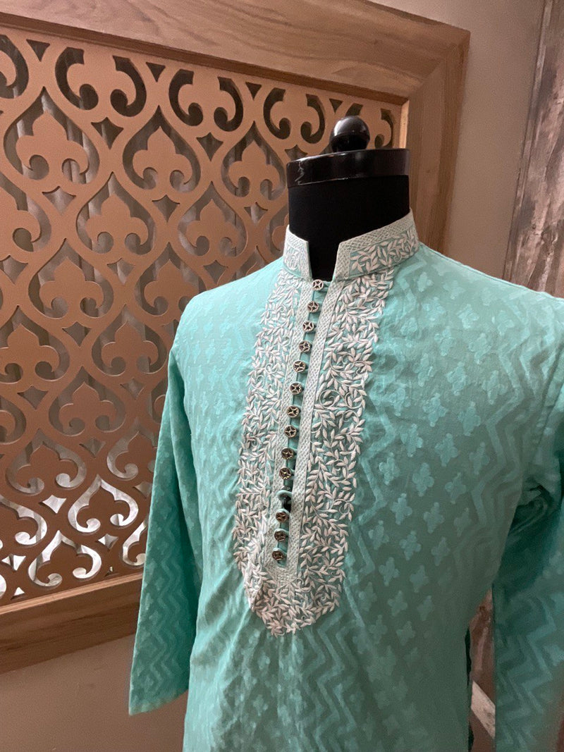 unstitched fabric for kurta - CROWN FABRIC